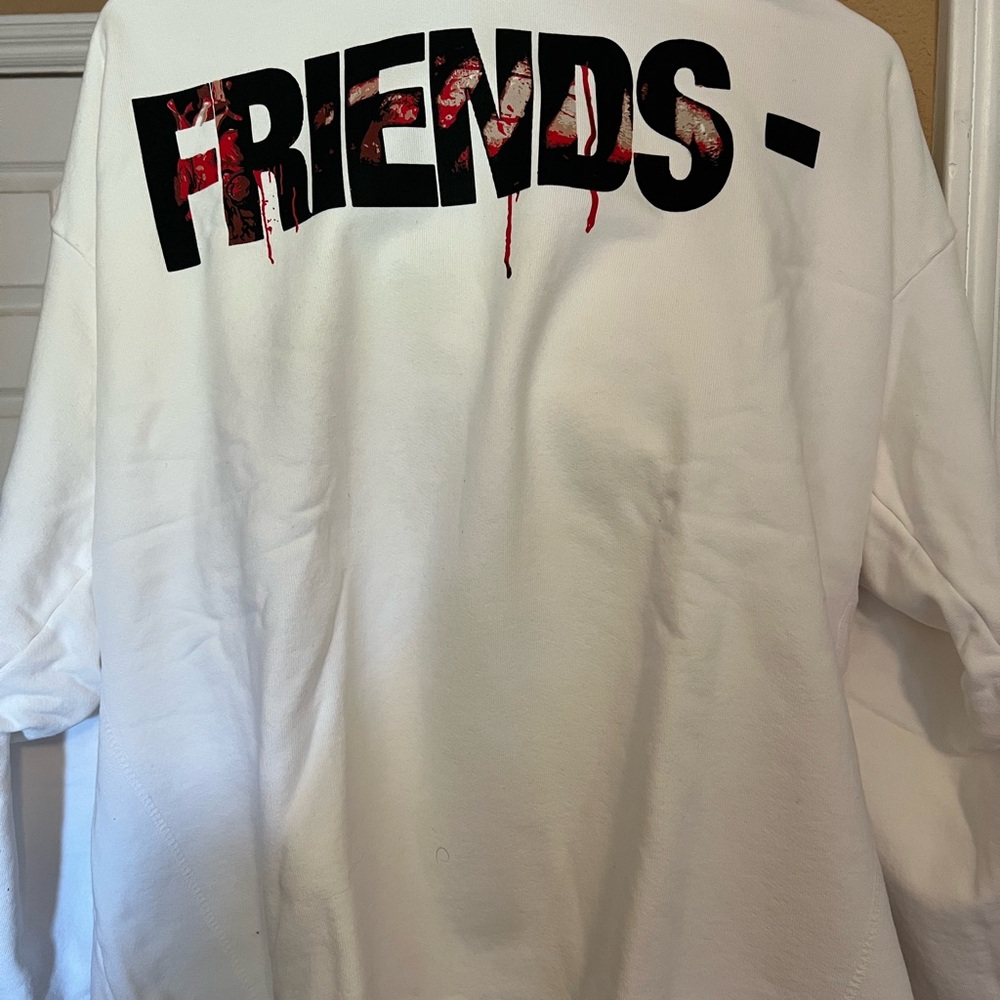 White Friends Vlone x Nightmare on Elm street Graphic Sweatshirt